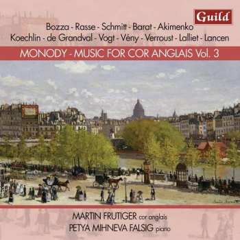 Album Eugene Bozza: Martin Frutiger - Music For Cor Anglais Vol.3 "monody"