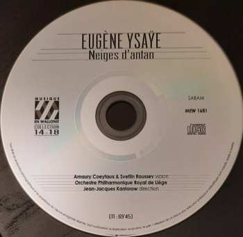 CD Eugene Ysaye: Neiges D'Antan