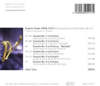 CD Eugene Ysaye: Ysaÿe & Yvonne