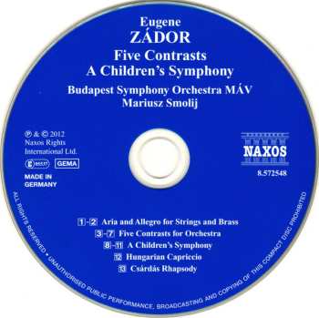 CD Mariusz Smolij: Five Contrasts • Children's Symphony