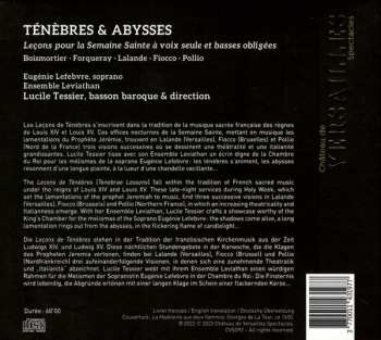 CD Eugénie Lefebvre: Ténèbres & Abysses (Leçons Pour La Semaine Sainte)