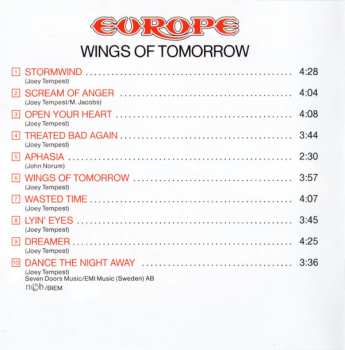 CD Europe: Wings Of Tomorrow