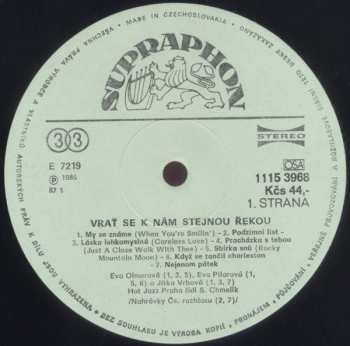 LP Eva Pilarová: Vrať Se K Nám Stejnou Řekou