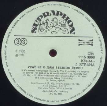 LP Eva Pilarová: Vrať Se K Nám Stejnou Řekou