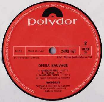 LP Evangelos Papathanassiou: Opera Sauvage