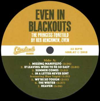 LP Even In Blackouts: The Princess Foretold By Her Henchmen, Even