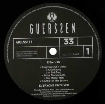 LP/SP Everyone Involved: Either / Or LTD