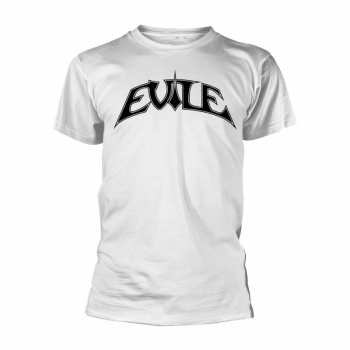 Merch Evile: T-shirt Logo Evile (white Ts/black Print)