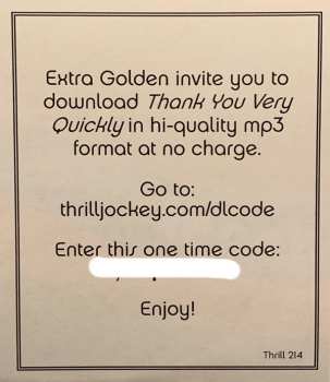 LP Extra Golden: Thank You Very Quickly