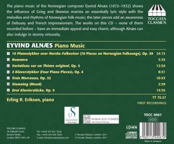 CD Eyvind Alnæs: Piano Music