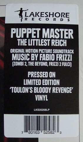 LP Fabio Frizzi: Puppet Master - The Littlest Reich (Original Motion Picture Soundtrack) LTD | CLR
