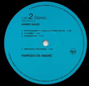 3LP/Doos Fabrizio De André: Anime Salve Legacy Edition