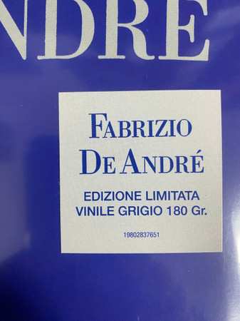 2LP Fabrizio De André: Fabrizio De André CLR | LTD