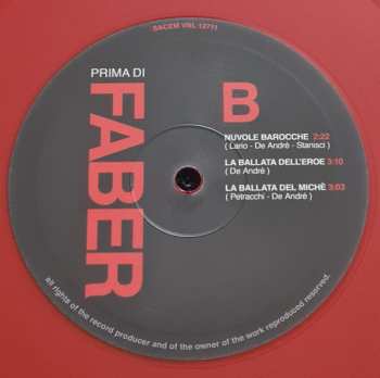 LP Fabrizio De André: Prima Di Faber LTD | DLX | CLR