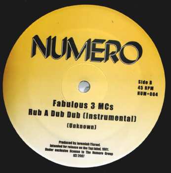LP Fabulous 3 MCs: Rub A Dub Dub