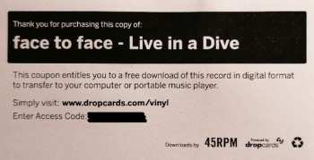 LP Face To Face: Live In A Dive