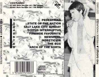 CD Fad Gadget: Fireside Favourites