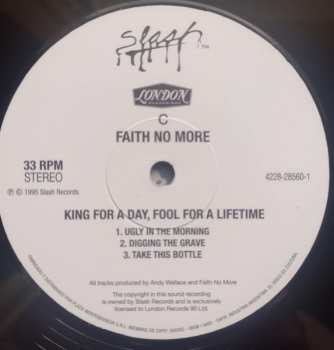 2LP Faith No More: King For A Day Fool For A Lifetime