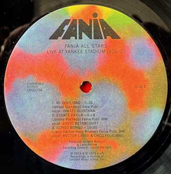 2LP Fania All Stars: Live At Yankee Stadium (Vol. 1 & 2)