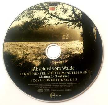 CD Felix Mendelssohn-Bartholdy: Abschied Vom Walde. Chormusik/Choral Music