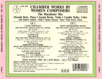 2CD Fanny Mendelssohn Hensel: Chamber Works By Women Composers