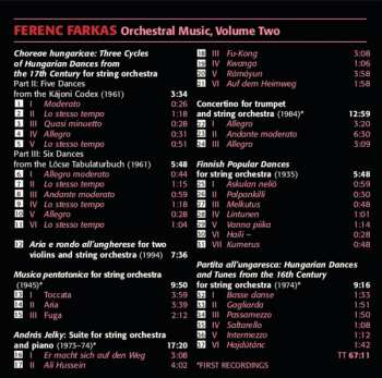 CD Liszt Ferenc Chamber Orchestra: Orchestral Music Volume Two: Music For String Orchestra