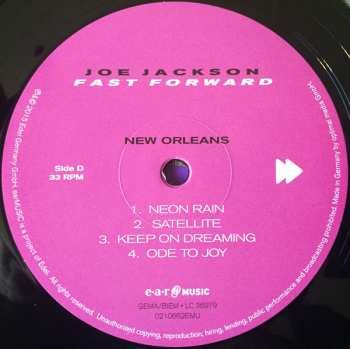 2LP Joe Jackson: Fast Forward LTD