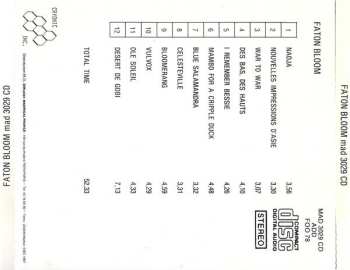 CD Faton Bloom: Faton Bloom