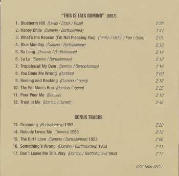 10CD/Doos Fats Domino: The Fat Man Is Stompin'