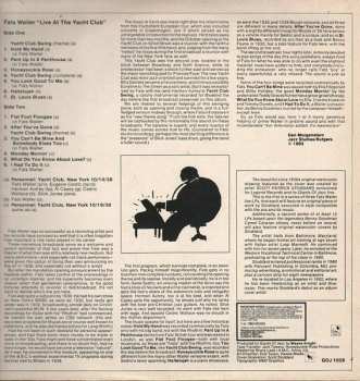 LP Fats Waller: Live At The Yacht Club