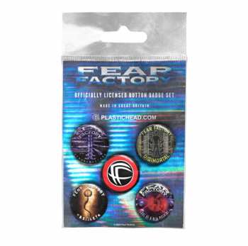Merch Fear Factory: Set Badges Albums 1992-2001 Button Badge Set