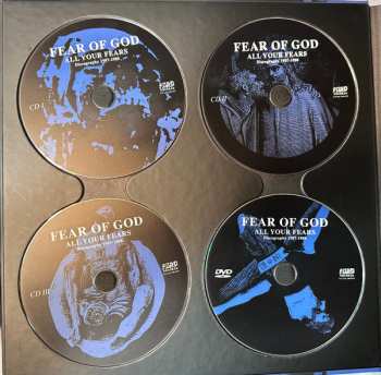 3CD/DVD/Doos Fear Of God: All Your Fears - Discography 1987-1988