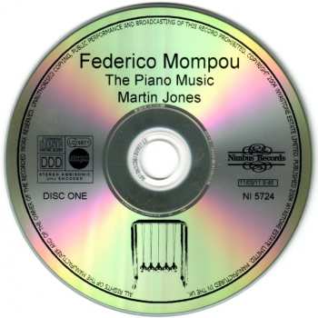 4CD Frederic Mompou: The Piano Music