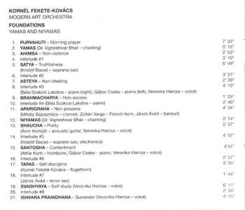 CD Modern Art Orchestra: Foundations: Yamas And Niyamas