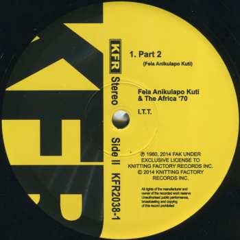 LP Fela Kuti: International Thief Thief (I.T.T.)