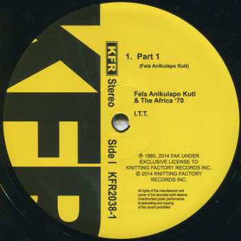 LP Fela Kuti: International Thief Thief (I.T.T.)