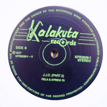 LP Fela Kuti: J.J.D (Johnny Just Drop!!) - Live!! At Kalakuta Republik