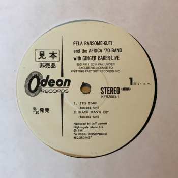 LP Fela Kuti: Live!