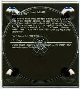 2CD Fela Kuti: Live In Detroit 1986