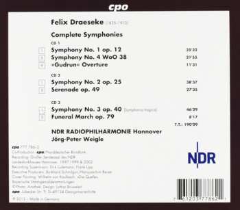 3CD/Doos Felix Draeseke: Complete Symphonies