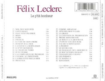 CD FÉlix Leclerc: Le P'tit Bonheur, Vol. 1