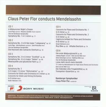 6CD/Doos Felix Mendelssohn-Bartholdy: Claus-Peter Flor Conducts Mendelssohn