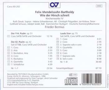 CD Felix Mendelssohn-Bartholdy: Wie Der Hirsch Schreit
