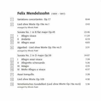 CD Felix Mendelssohn-Bartholdy: Music For Cello And Piano
