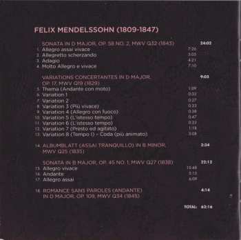 SACD Felix Mendelssohn-Bartholdy: Piano & Cello Works On Period Instruments