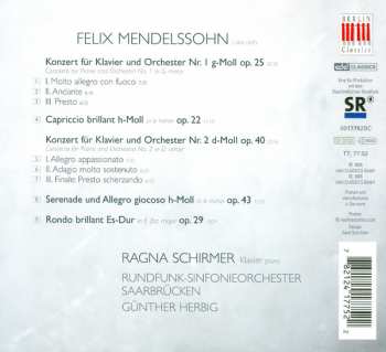 CD Felix Mendelssohn-Bartholdy: Piano Concertos