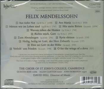 CD Felix Mendelssohn-Bartholdy: Sacred Choral Music