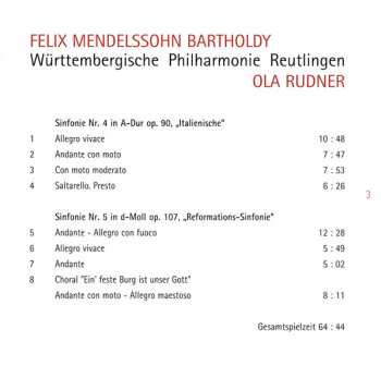 SACD Felix Mendelssohn-Bartholdy: Sinfonie Nr. 4 "Italienische" / Sinfonie Nr. 5 "Reformations-Sinfonie"