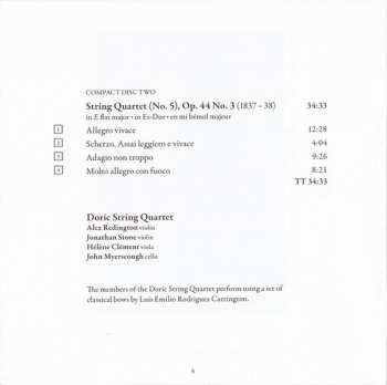 CD Felix Mendelssohn-Bartholdy: String Quartets | Vol. One (In E Flat Major, Op. 12 / In E Flat Major, Op. 44 No. 3 / In F Minor, Op. 80)