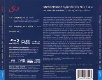 Blu-ray/SACD The London Symphony Orchestra: Symphony No 1 / Symphony No 4 'Italian'